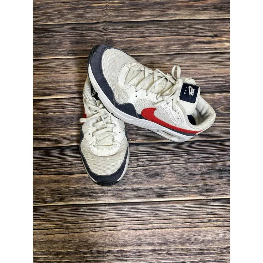 Nike Air Max 6Y Boys Girls Sneakers  White Red Black CZ5358-103 Casual Running